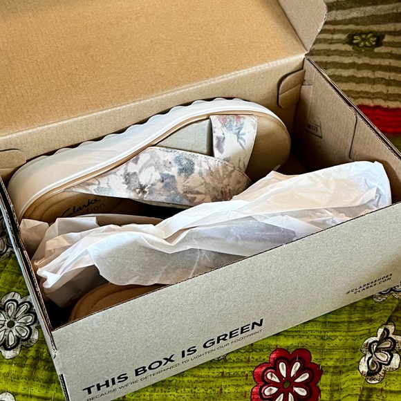 Clarks Collection Jillian Gem wedge slide sandal 8 - Picture 10 of 11